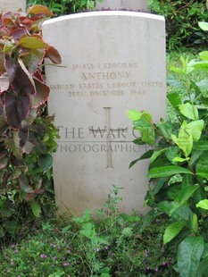 TRINCOMALEE WAR CEMETERY - ANTHONY, 